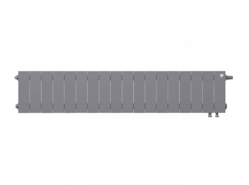 Биметаллический радиатор отопления  Royal Thermo Pianoforte 200 18 Секций Silver Satin Vdr
