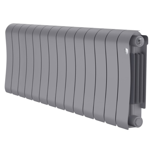 Биметаллический радиатор отопления Royal Thermo Infinity 300 14 секций Silver Satin