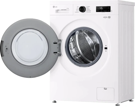 Стиральная машина LG F2Y1WS6W класс: A загр.фронтальная макс.:6.5кг белый инвертер