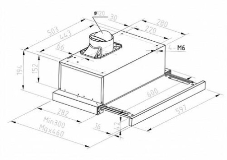 Вытяжка телескопическая Haier HVX-T671X серебристый/серебристый