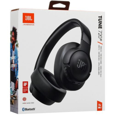 Беспроводные/проводные наушники JBL Tune 720BT черный