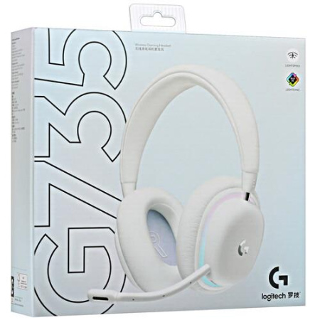 Беспроводные/проводные наушники Logitech G735 белый