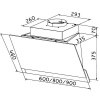 Вытяжка наклонная Gorenje WHI649EXGW белый/белый